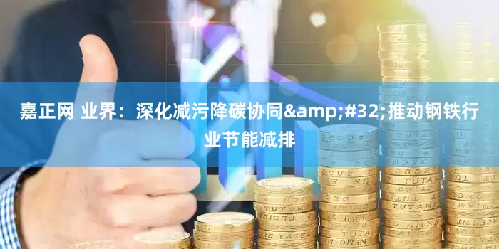 嘉正网 业界：深化减污降碳协同&#32;推动钢铁行业节能减排