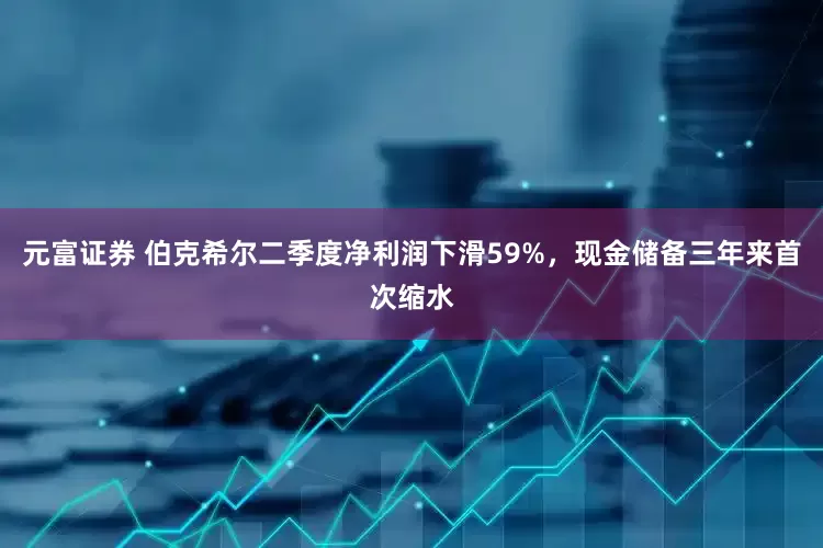 元富证券 伯克希尔二季度净利润下滑59%，现金储备三年来首次缩水